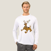 Scooby-Doo Kerstfeestdag Antlers Tri-Blend Shirt (Voorkant)