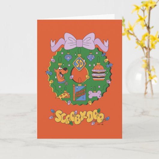 Scooby-Doo Kerstkrans Grafisch Ontwerp Snack Kaart (Gele Bloem)