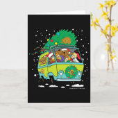 Scooby Doo Kerstmis Mysteriemachine  Kaart (Gele Bloem)
