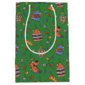 Scooby-Doo Kerstsnack Lichtjes Patroon Medium Cadeauzakje (Voorkant)