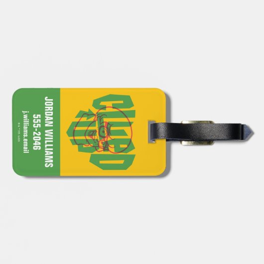 Scooby-Doo | klittenband Bagagelabel (Achterkant horizontaal)