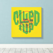 Scooby-Doo | klittenband Canvas Afdruk (Insitu (Houten vloer))