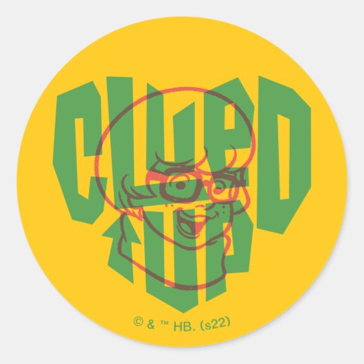 Scooby-Doo | klittenband Ronde Sticker (Voorkant)