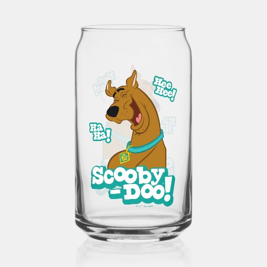 Scooby-Doo Laughing Blikvorm Glas (Achterkant)