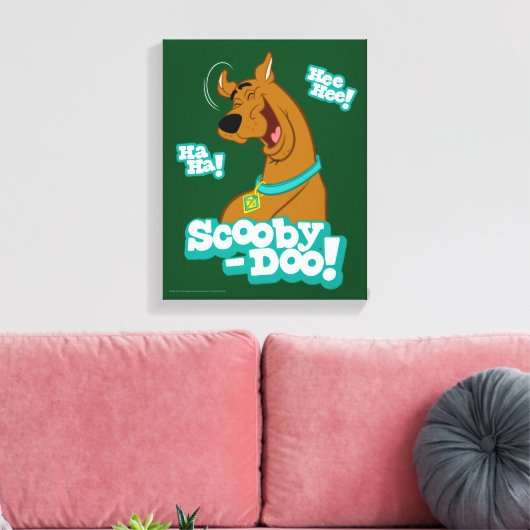 Scooby-Doo Laughing Canvas Afdruk (Insitu (Woonkamer))