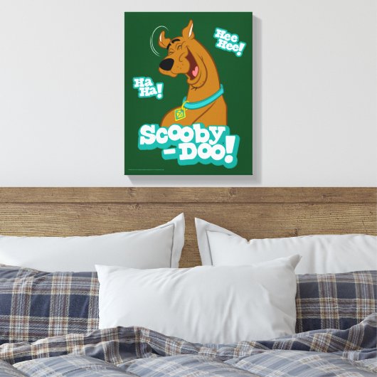 Scooby-Doo Laughing Canvas Afdruk (Insitu (Slaapkamer))