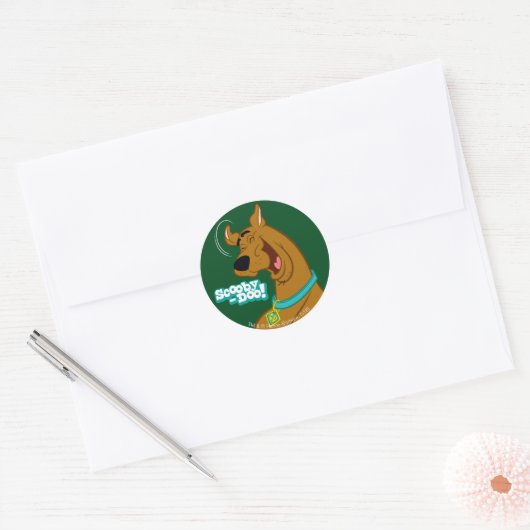 Scooby-Doo Laughing Ronde Sticker (Envelop)
