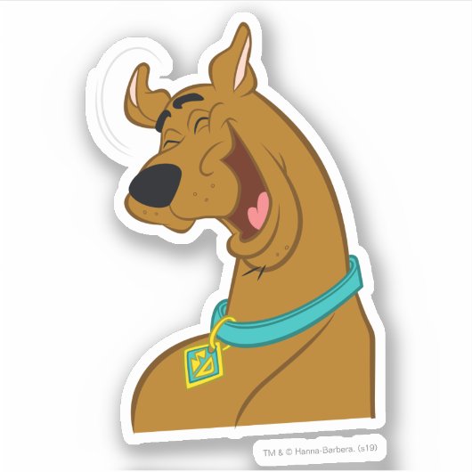 Scooby-Doo Laughing Sticker (Voorkant)