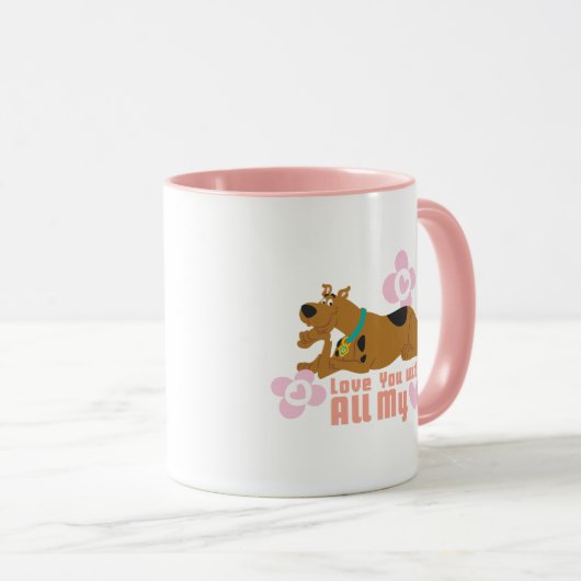 Scooby-Doo "Liefde van je met al mijn hart" Mok (Voorkant rechts)