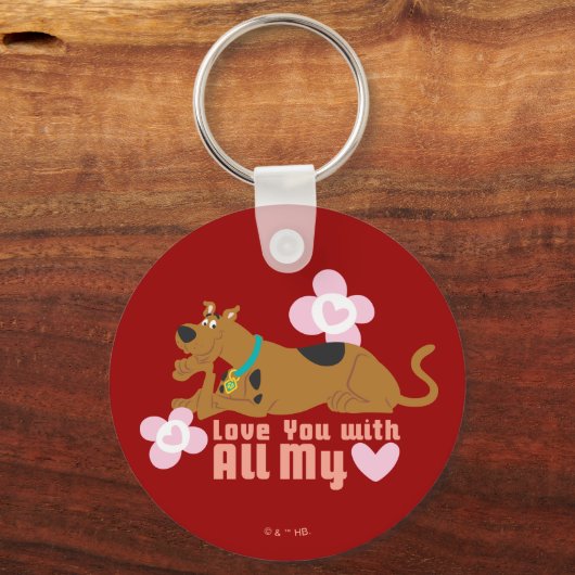 Scooby-Doo "Liefde van je met al mijn hart" Sleutelhanger (Voorkant)