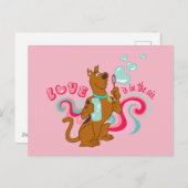 Scooby-doo - Liefde zit in de lucht Feestdagenkaart (Voorkant / Achterkant)