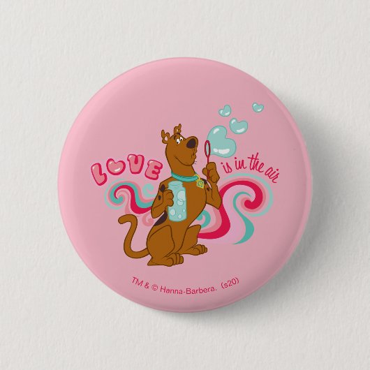 Scooby-Doo - Liefde zit in de lucht Ronde Button 5,7 Cm (Voorkant)