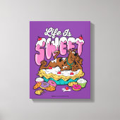 Scooby-Doo "Life Is Sweet" Canvas Afdruk (Voorkant)