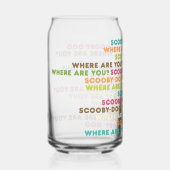 Scooby-Doo loopt "Waar ben je?" Blikvorm Glas (Voorkant)