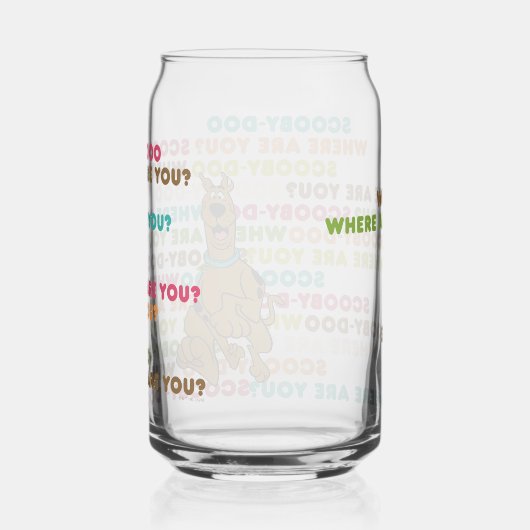 Scooby-Doo loopt "Waar ben je?" Blikvorm Glas (Rechts)