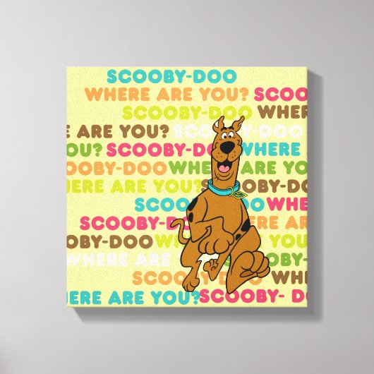 Scooby-Doo loopt "Waar ben je?" Canvas Afdruk (Voorkant)