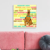 Scooby-Doo loopt "Waar ben je?" Canvas Afdruk (Insitu (Woonkamer))