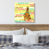 Scooby-Doo loopt "Waar ben je?" Canvas Afdruk (Insitu (Slaapkamer))