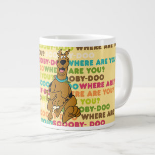Scooby-Doo loopt "Waar ben je?" Grote Koffiekop