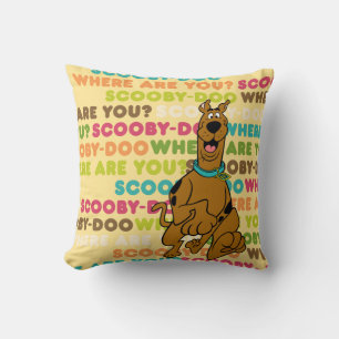 Scooby-Doo loopt "Waar ben je?" Kussen