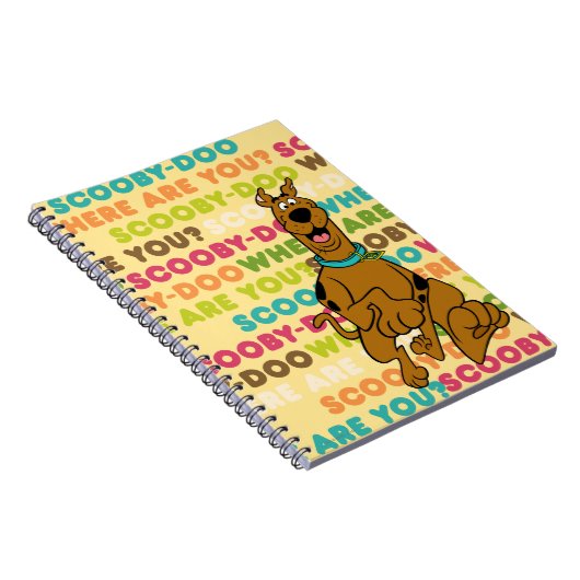 Scooby-Doo loopt "Waar ben je?" Notitieboek (Rechterzijde)