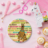 Scooby-Doo loopt "Waar ben je?" Papieren Bordje (Feest)