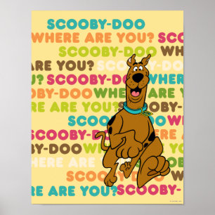 Scooby-Doo loopt "Waar ben je?" Poster