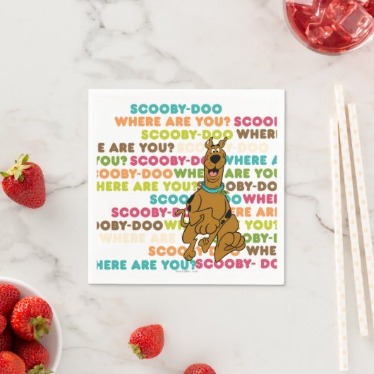 Scooby-Doo loopt "Waar ben je?" Servetten (Insitu)