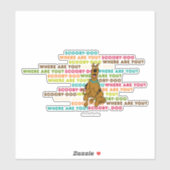 Scooby-Doo loopt "Waar ben je?" Sticker (Vel)