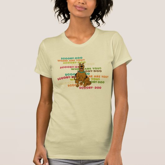 Scooby-Doo loopt "Waar ben je?" T-shirt (Voorkant)