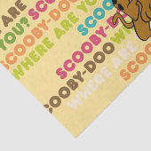 Scooby-Doo loopt "Waar ben je?" Tissuepapier (Detail)