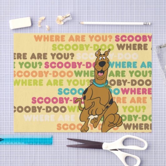 Scooby-Doo loopt "Waar ben je?" Tissuepapier (Craft)