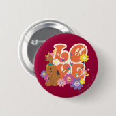 Scooby-Doo "Love" Ronde Button 5,7 Cm (Voorkant /achterkant)