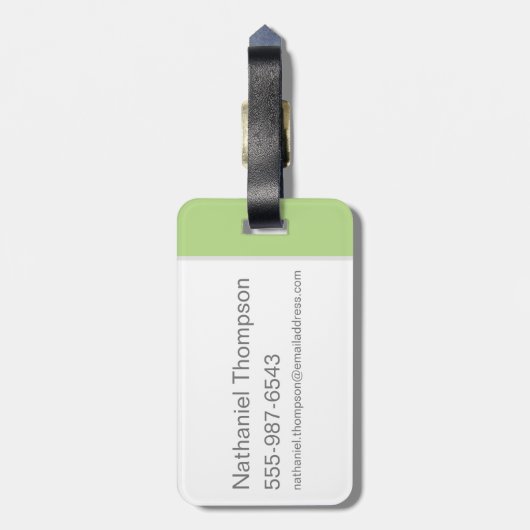 Scooby-Doo Lying Down Bagagelabel (Achterkant verticaal)