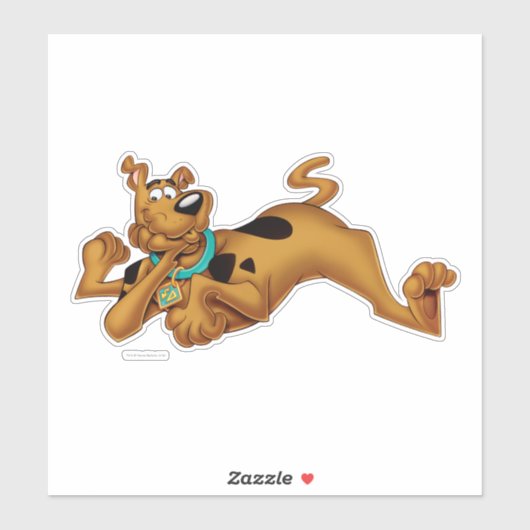 Scooby-Doo Lying Down Sticker (Vel)
