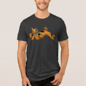 Scooby-Doo Lying Down Tri-Blend Shirt (Voorkant)