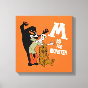 Scooby-Doo   M is voor Monster Canvas Afdruk