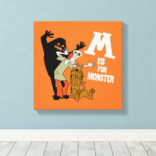 Scooby-Doo | M is voor Monster Canvas Afdruk (Insitu (Houten vloer))