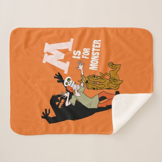 Scooby-Doo | M is voor Monster Sherpa Deken (Voorkant (horizontaal))