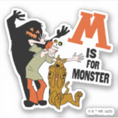 Scooby-Doo | M is voor Monster Sticker (Voorkant)