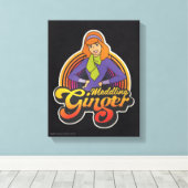 Scooby-Doo | "Meddling Ginger" Daphne Canvas Afdruk (Insitu (Houten vloer))