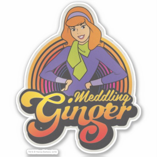 Scooby-Doo | "Meddling Ginger" Daphne Sticker (Voorkant)