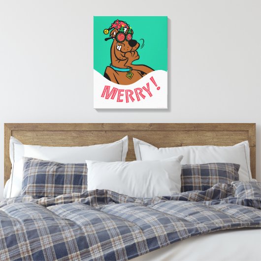 Scooby-Doo Merry Laughter Canvas Afdruk (Insitu (Slaapkamer))