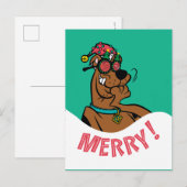 Scooby-Doo Merry Laughter Feestdagenkaart (Voorkant / Achterkant)