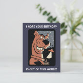 Scooby-Doo met UFO Briefkaart (Staand voorkant)