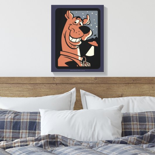 Scooby-Doo met UFO Canvas Afdruk (Insitu (Slaapkamer))