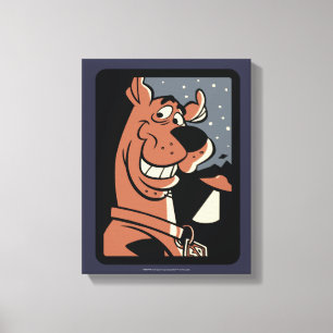 Scooby-Doo met UFO Canvas Afdruk