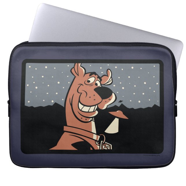 Scooby-Doo met UFO Laptop Sleeve (Voorkant)