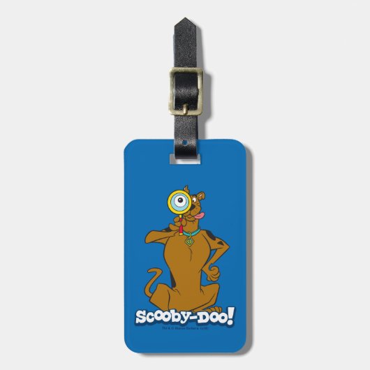 Scooby-Doo met vergrootglas Bagagelabel (Voorkant verticaal)