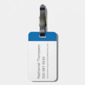 Scooby-Doo met vergrootglas Bagagelabel (Achterkant verticaal)